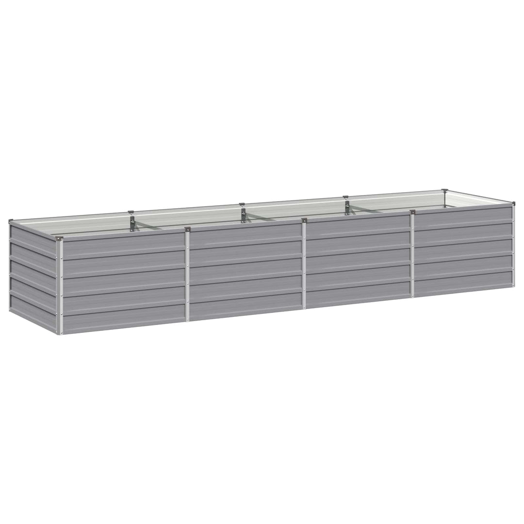 Hævet Havebed Grå 320 x 80 x 55 cm koldvalset stål
