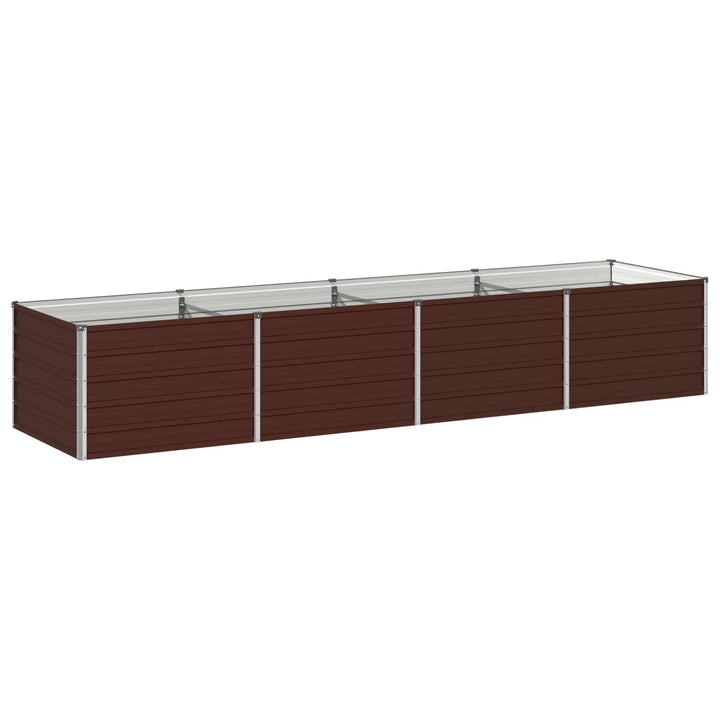 Hævet Havebed Brun 320 x 80 x 55 cm koldvalset stål