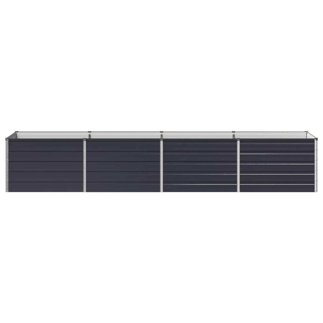 Hævet Havebed Antracit 320 x 80 x 55 cm koldvalset stål