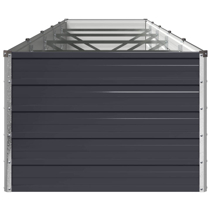 Hævet Havebed Antracit 400 x 80 x 55 cm koldvalset stål