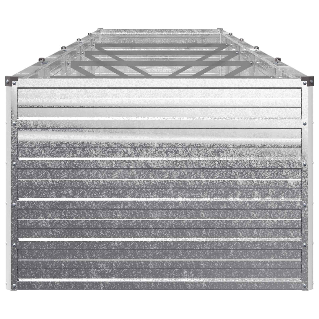 Hævet Havebed Sølv 400 x 80 x 55 cm galvaniseret