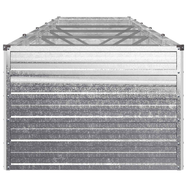 Hævet Havebed Sølv 400 x 80 x 55 cm galvaniseret