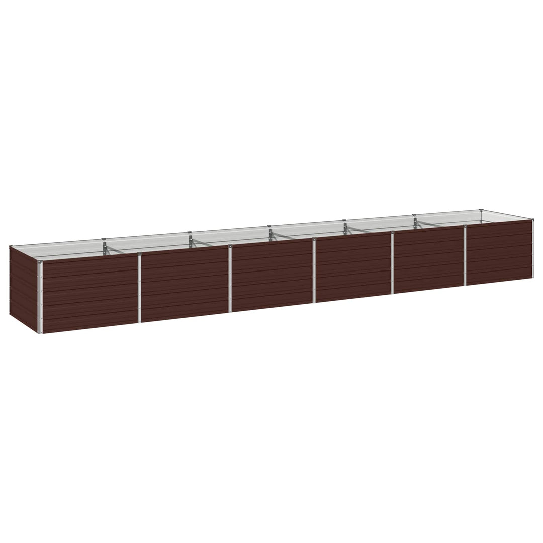 Hævet Havebed Brun 480 x 80 x 55 cm koldvalset stål