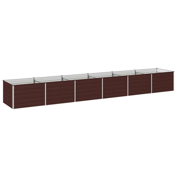 Hævet Havebed Brun 480 x 80 x 55 cm koldvalset stål