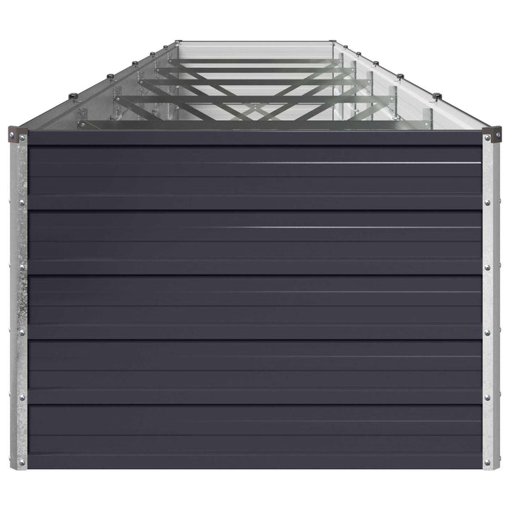 Hævet Havebed Antracit 480 x 80 x 55 cm koldvalset stål