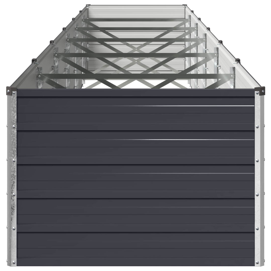 Hævet Havebed Antracit 600 x 80 x 55 cm koldvalset stål