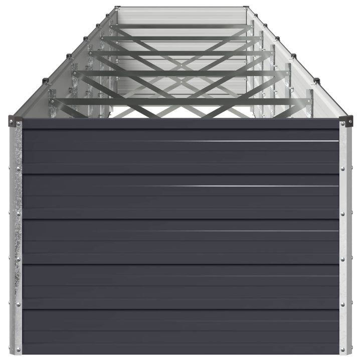 Hævet Havebed Antracit 600 x 80 x 55 cm koldvalset stål
