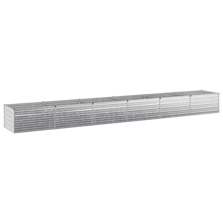 Hævet Havebed Sølv 600 x 80 x 55 cm galvaniseret