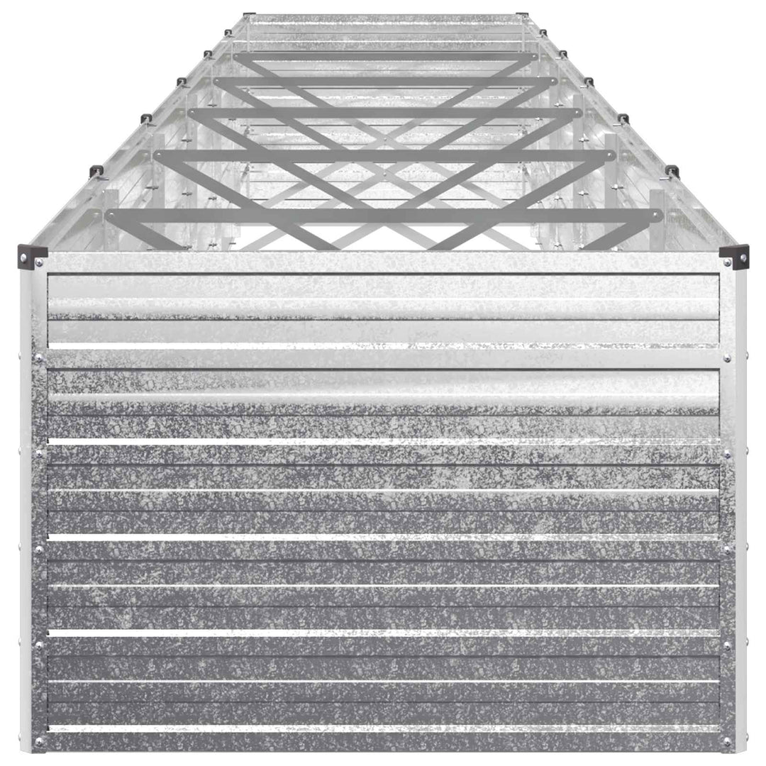 Hævet Havebed Sølv 600 x 80 x 55 cm galvaniseret