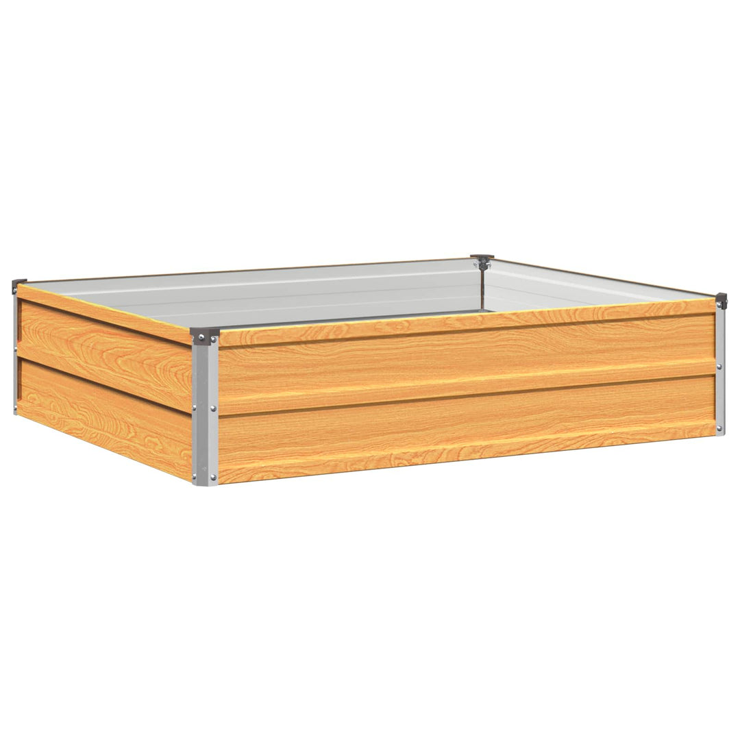 Hævet Havebed Naturfarvet 100 x 80 x 24 cm koldvalset stål