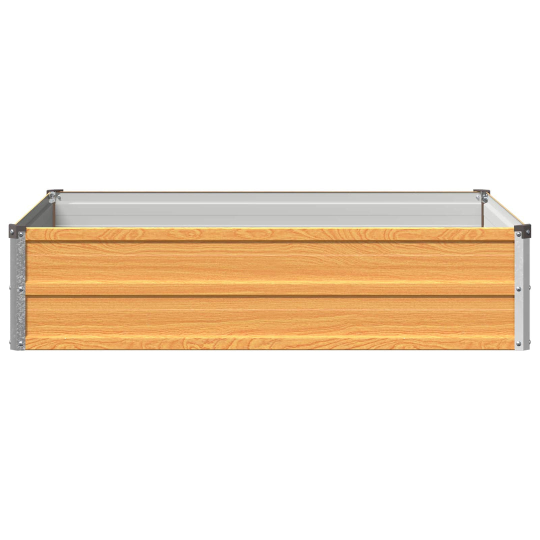 Hævet Havebed Naturfarvet 100 x 80 x 24 cm koldvalset stål