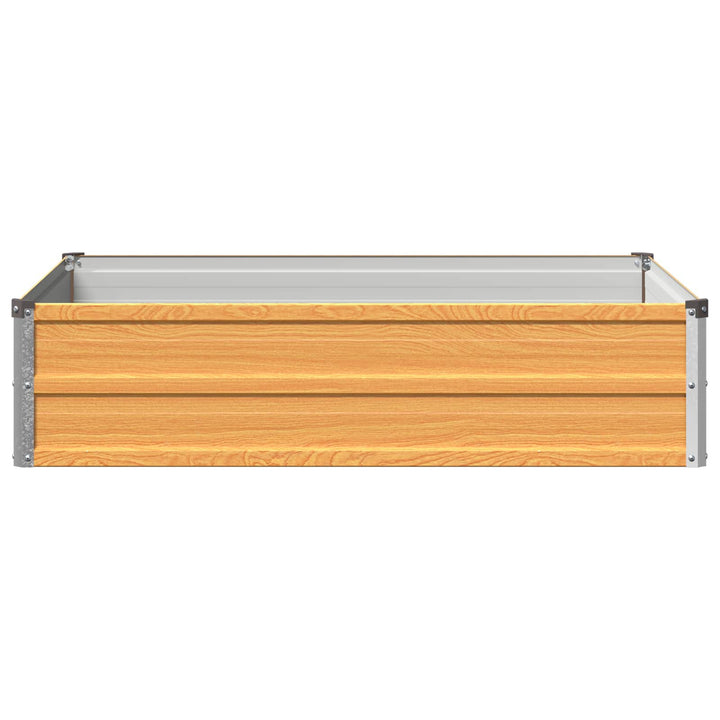 Hævet Havebed Naturfarvet 100 x 80 x 24 cm koldvalset stål