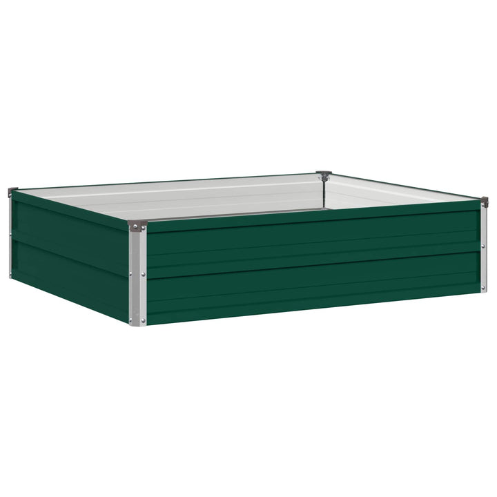 Hævet Havebed Grøn 100 x 80 x 24 cm koldvalset stål