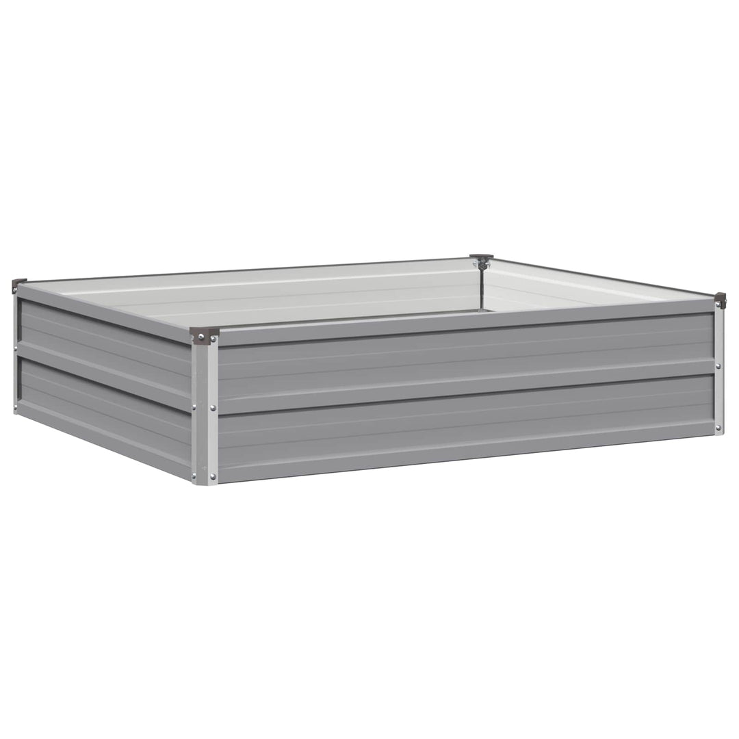 Hævet Havebed Grå 100 x 80 x 24 cm koldvalset stål
