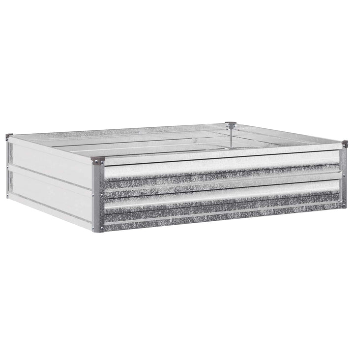 Hævet Havebed Sølv 100 x 80 x 24 cm galvaniseret