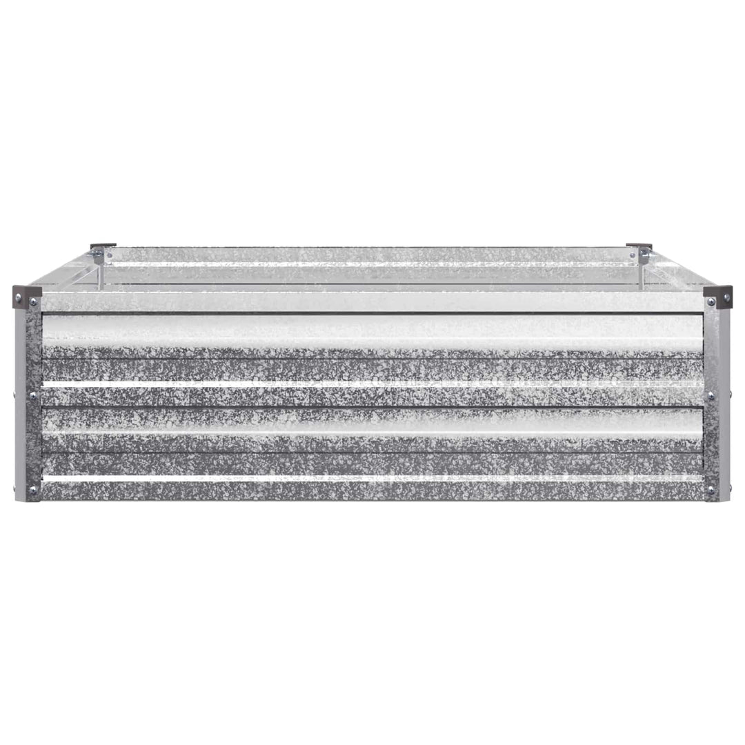 Hævet Havebed Sølv 100 x 80 x 24 cm galvaniseret