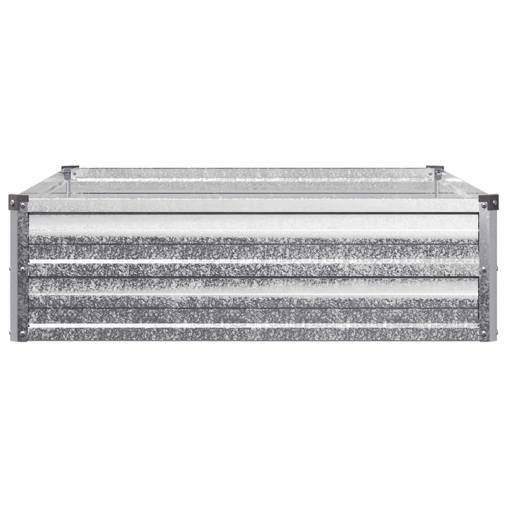 Hævet Havebed Sølv 100 x 80 x 24 cm galvaniseret
