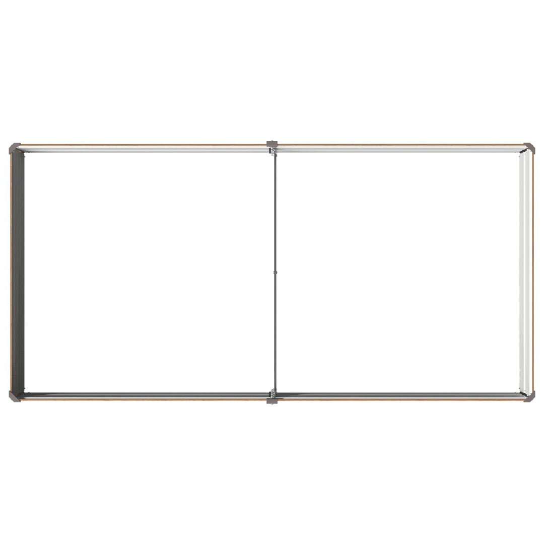 Hævet Havebed Træbrun 160 x 80 x 24 cm koldvalset stål