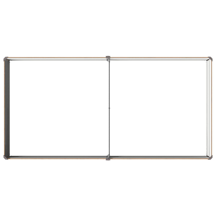 Hævet Havebed Træbrun 160 x 80 x 24 cm koldvalset stål
