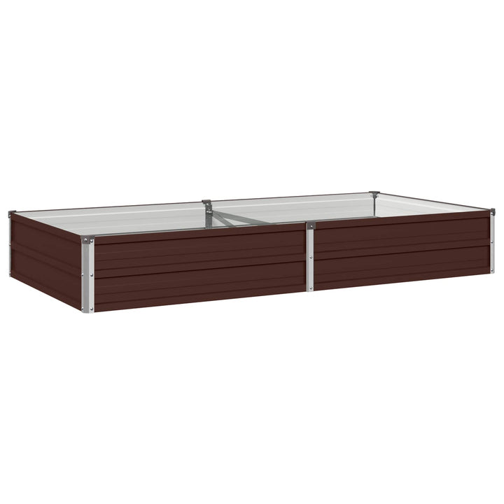 Hævet Havebed Brun 160 x 80 x 24 cm koldvalset stål