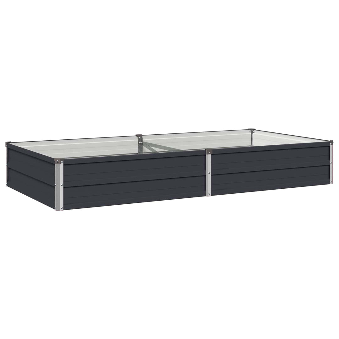 Hævet Havebed Antracit 160 x 80 x 24 cm koldvalset stål