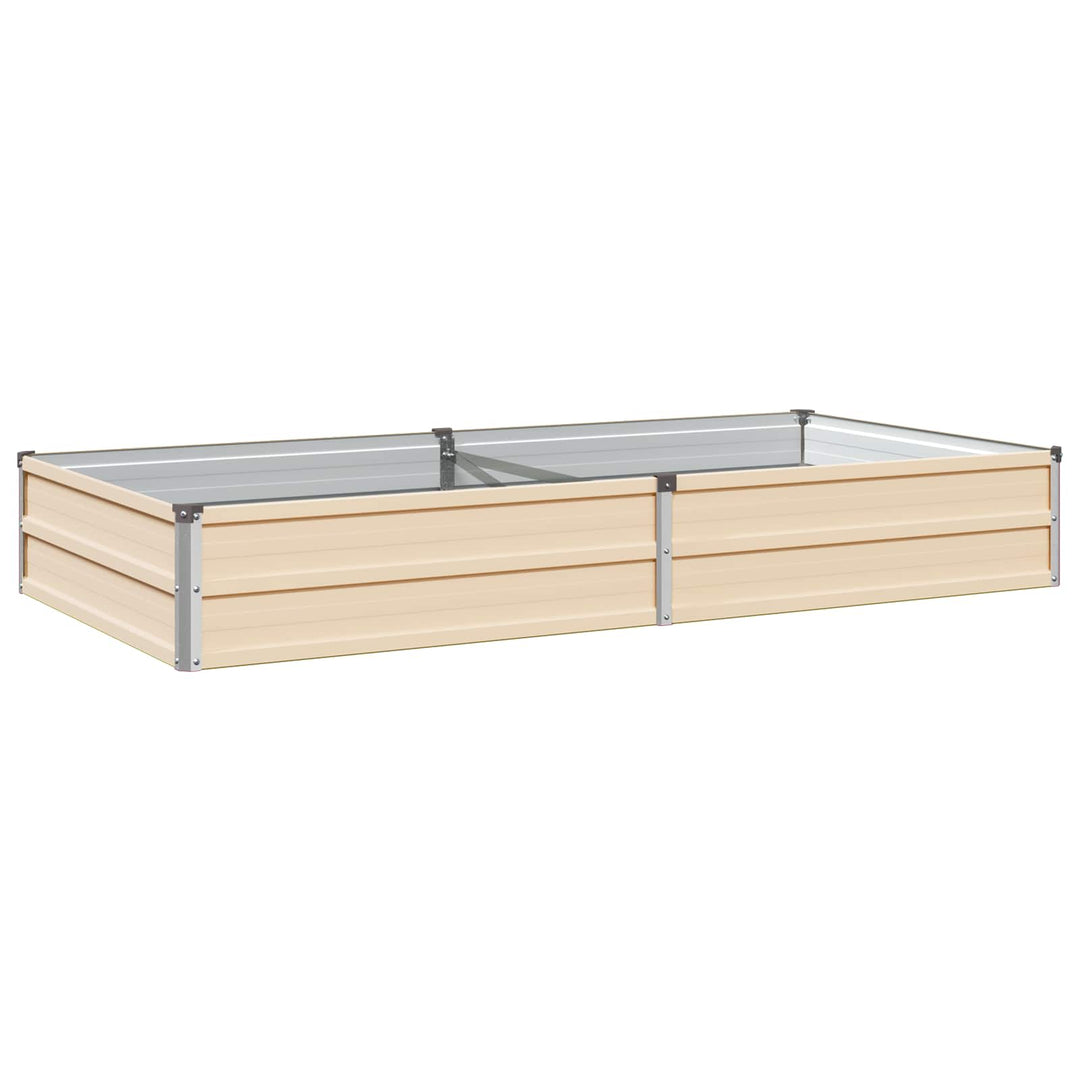 Hævet Havebed Elfenben 160 x 80 x 24 cm koldvalset stål