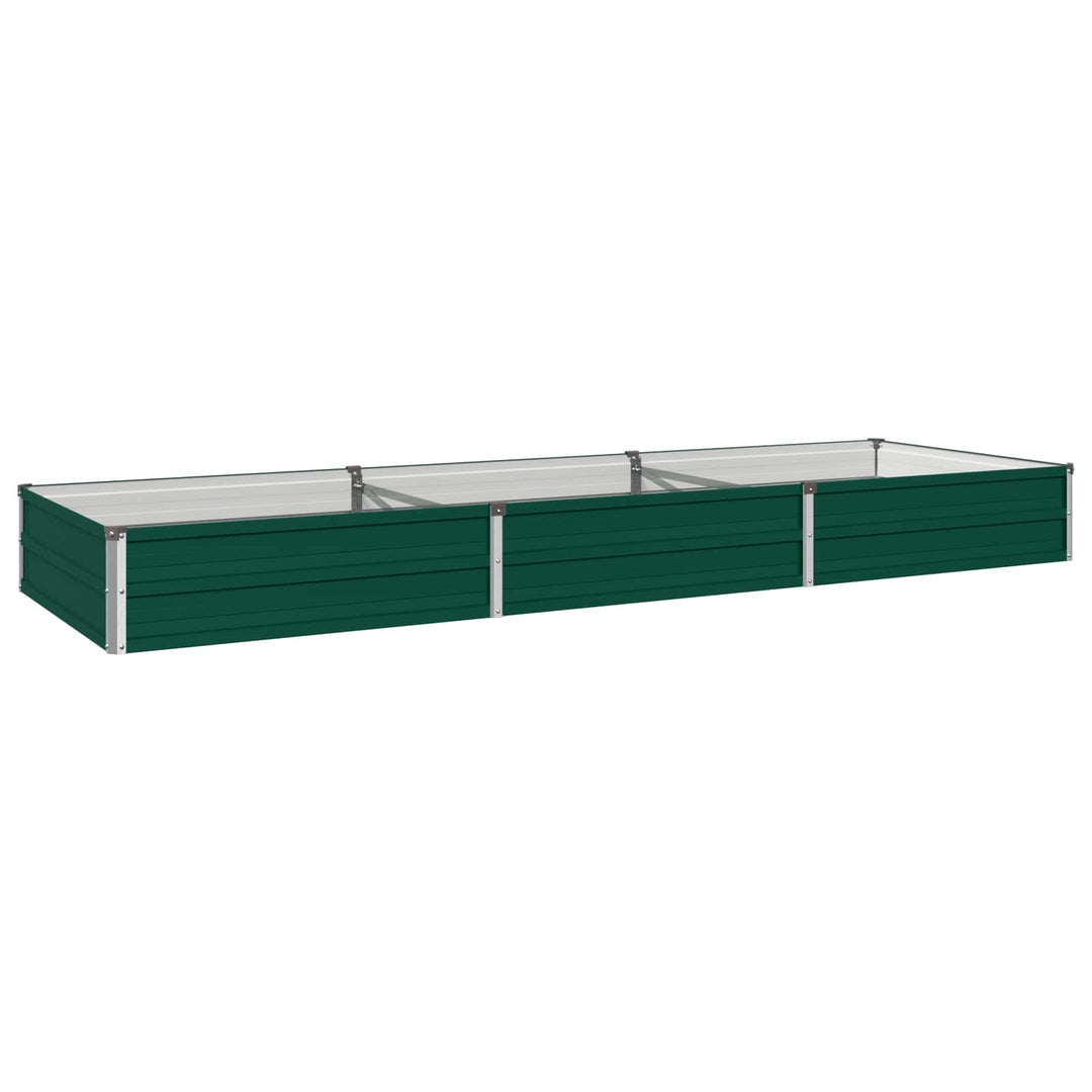 Hævet Havebed Grøn 240 x 80 x 24 cm koldvalset stål