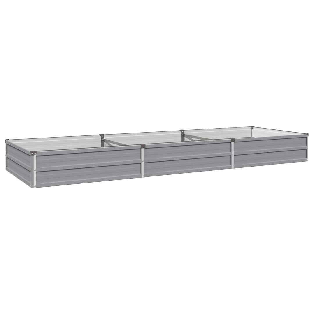 Hævet Havebed Grå 240 x 80 x 24 cm koldvalset stål