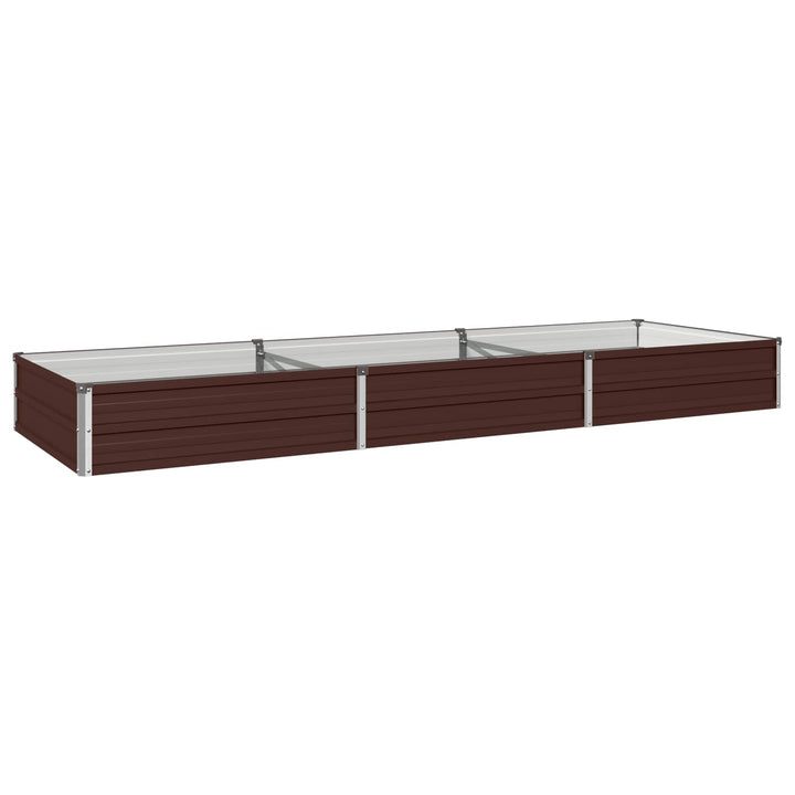 Hævet Havebed Brun 240 x 80 x 24 cm koldvalset stål
