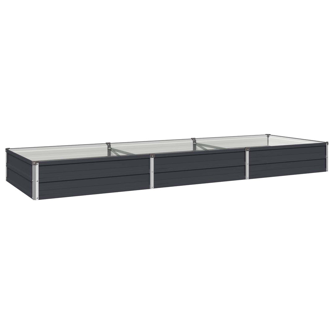 Hævet Havebed Antracit 240 x 80 x 24 cm koldvalset stål