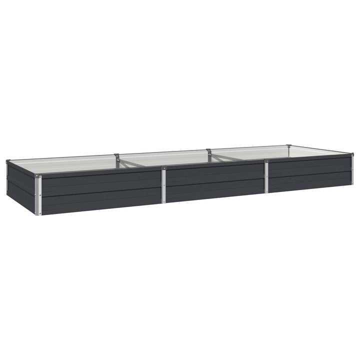 Hævet Havebed Antracit 240 x 80 x 24 cm koldvalset stål