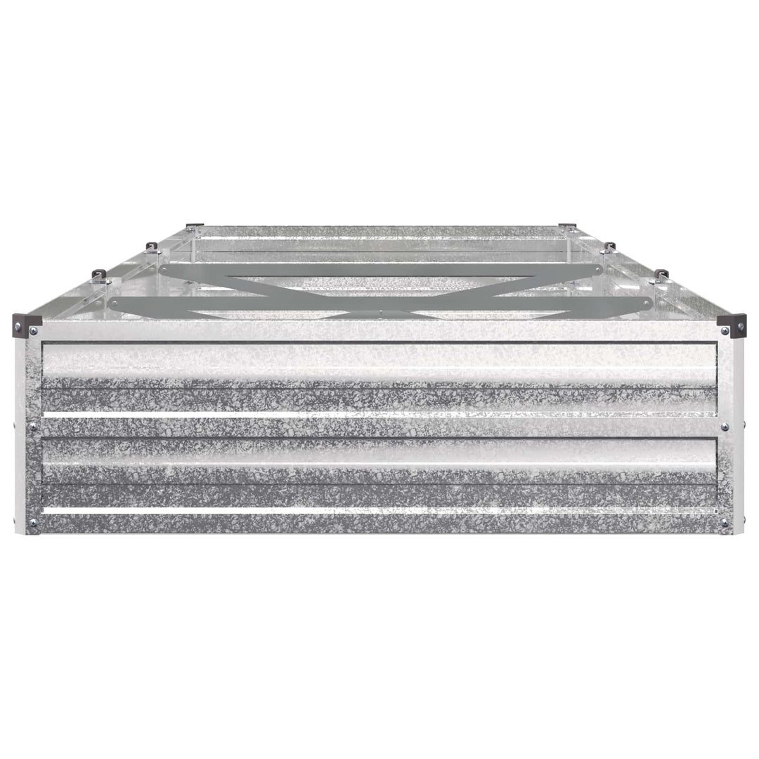 Hævet Havebed Sølv 240 x 80 x 24 cm galvaniseret
