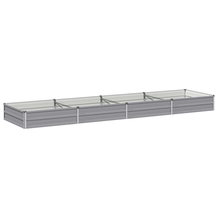 Hævet Havebed Grå 320 x 80 x 24 cm koldvalset stål
