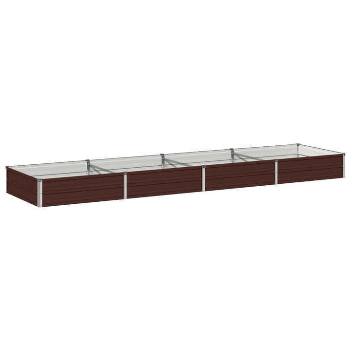 Hævet Havebed Brun 320 x 80 x 24 cm koldvalset stål
