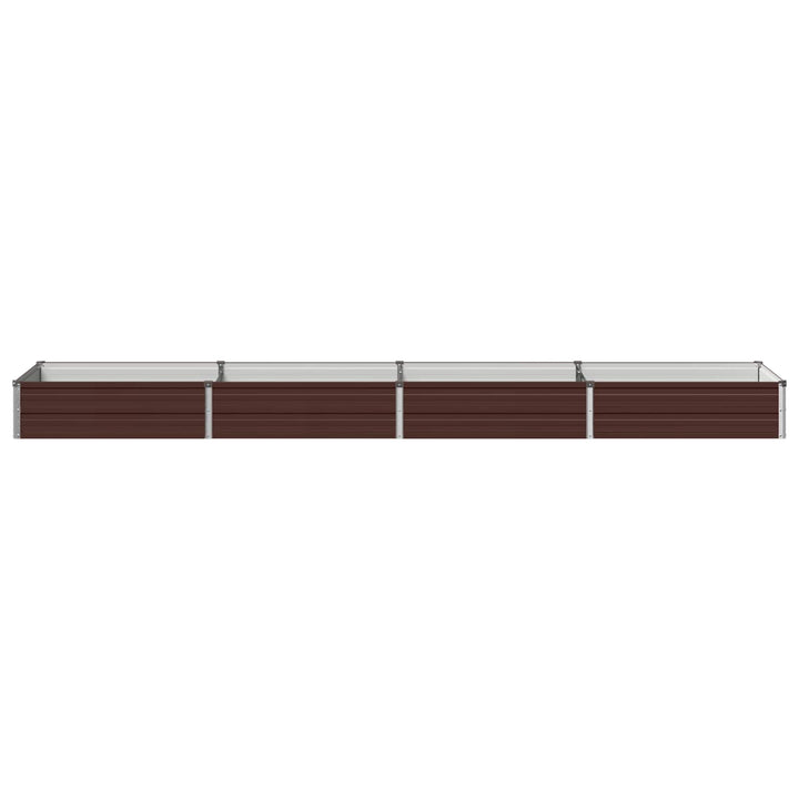 Hævet Havebed Brun 320 x 80 x 24 cm koldvalset stål