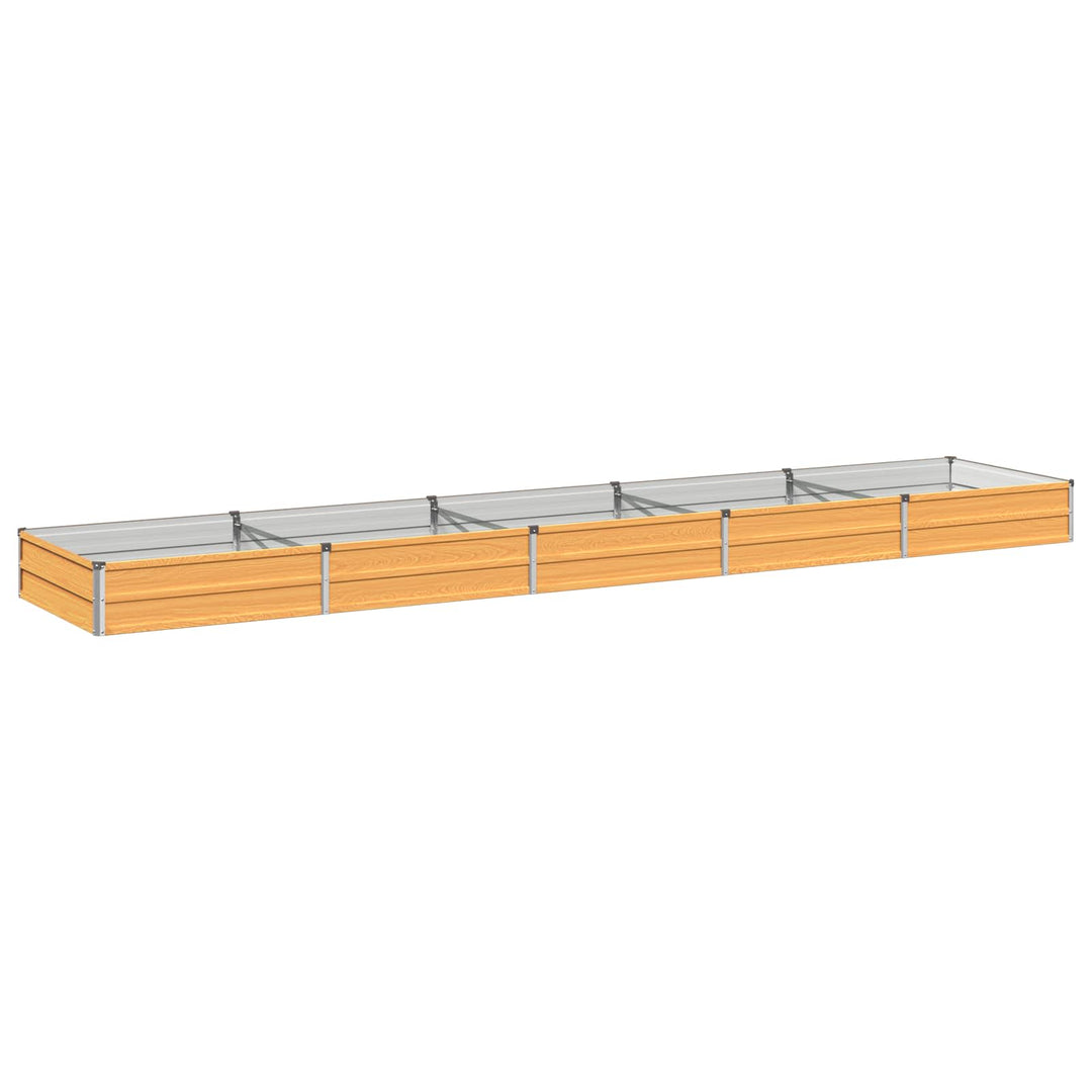 Hævet Havebed Naturfarvet 400 x 80 x 24 cm koldvalset stål
