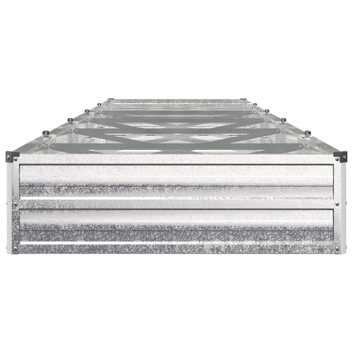 Hævet Havebed Sølv 400 x 80 x 24 cm galvaniseret
