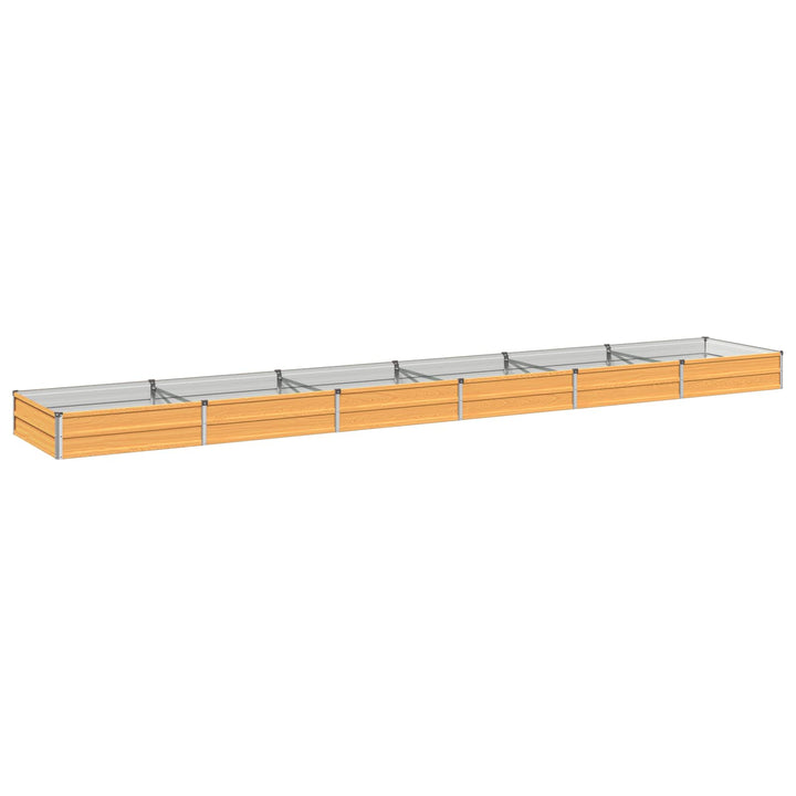 Hævet Havebed Naturfarvet 480 x 80 x 24 cm koldvalset stål