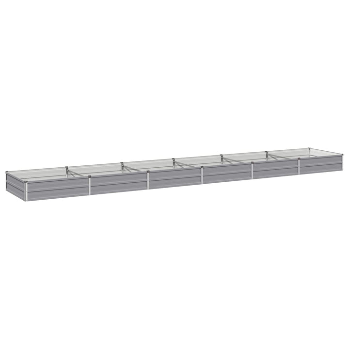 Hævet Havebed Grå 480 x 80 x 24 cm koldvalset stål