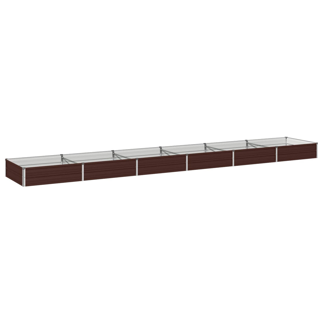 Hævet Havebed Brun 480 x 80 x 24 cm koldvalset stål