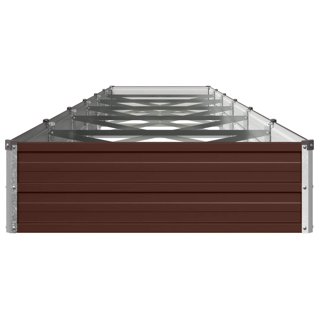 Hævet Havebed Brun 480 x 80 x 24 cm koldvalset stål