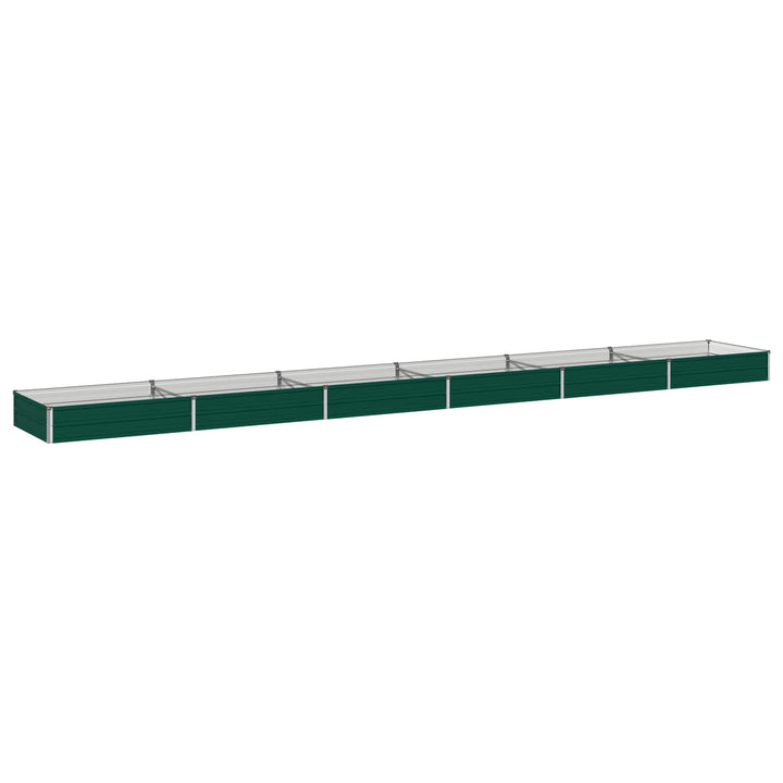 Hævet Havebed Grøn 600 x 80 x 24 cm koldvalset stål