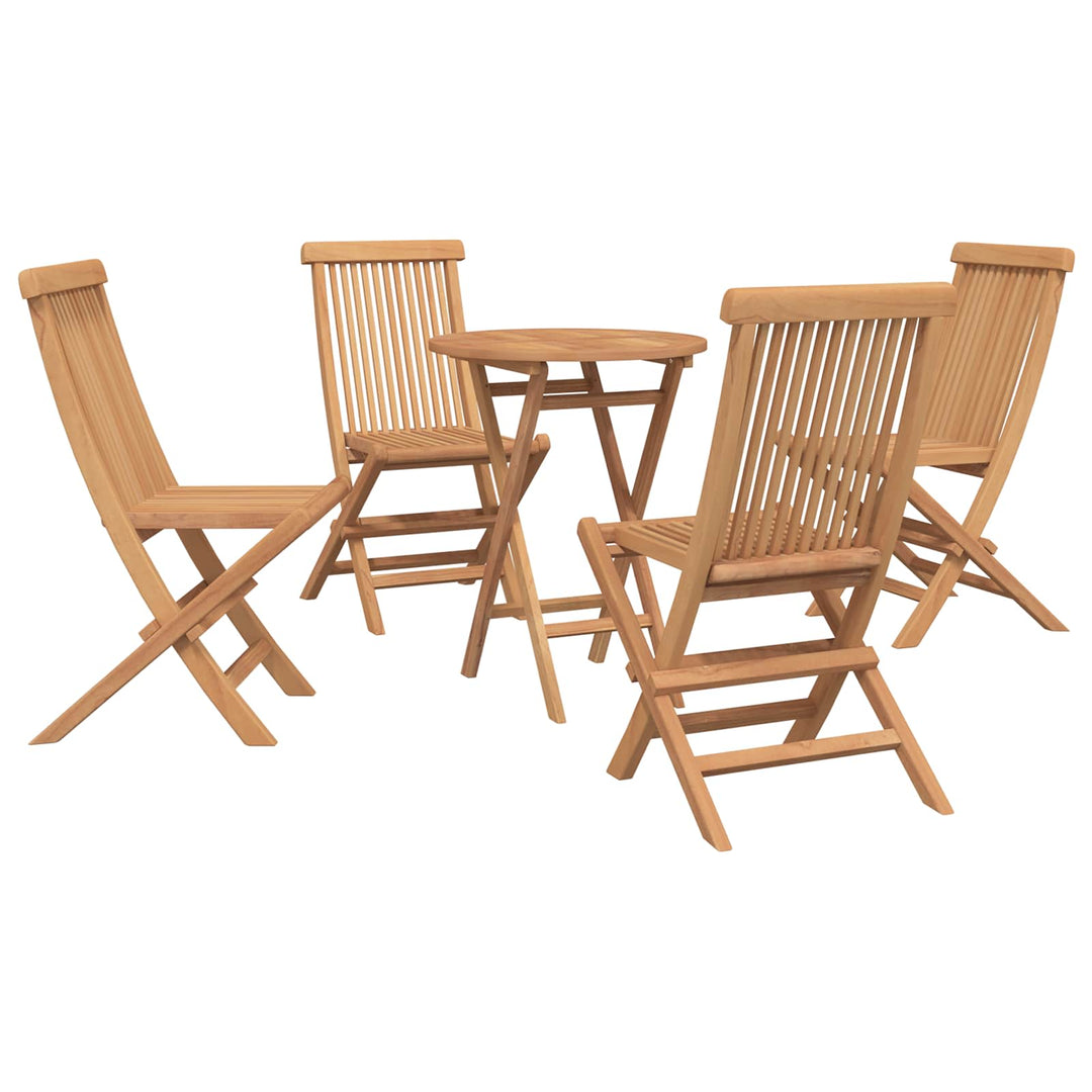 Have Sæt 5 stk. Brun Massiv Teak Træ