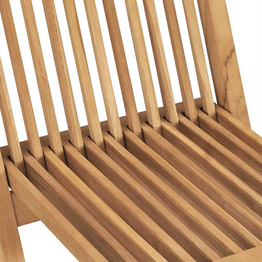 Have Sæt 5 stk. Brun Massiv Teak Træ