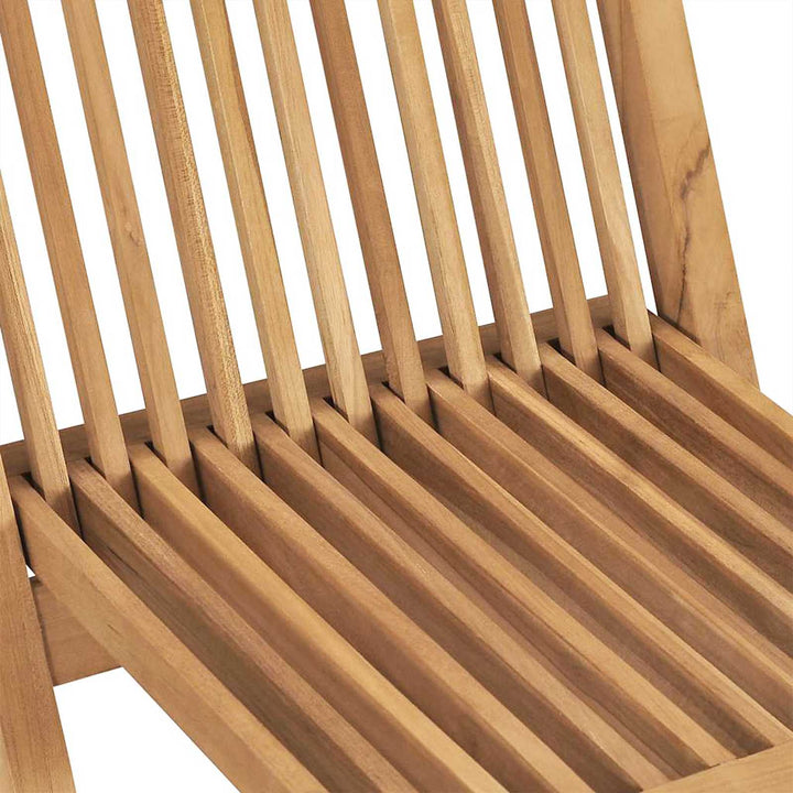 Have Sæt 5 stk. Brun Massiv Teak Træ
