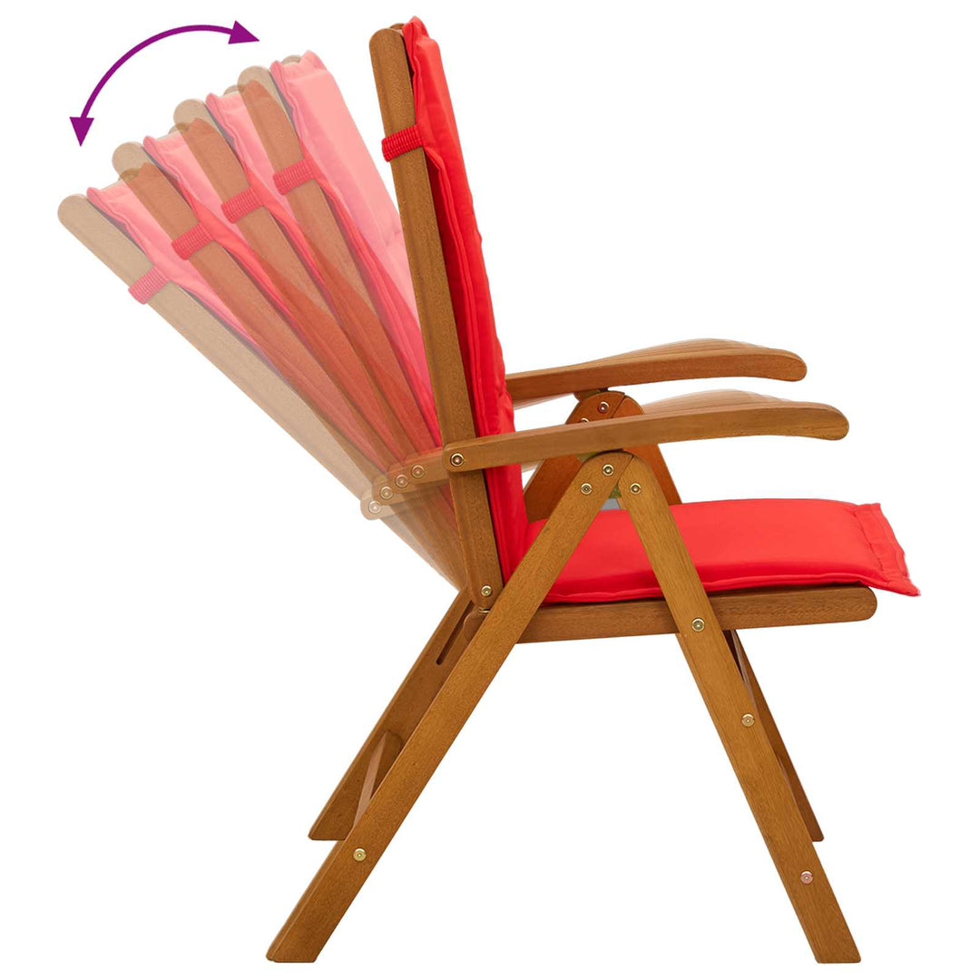 Havesæt i 7 dele Naturfarvet Massivt Akacietræ