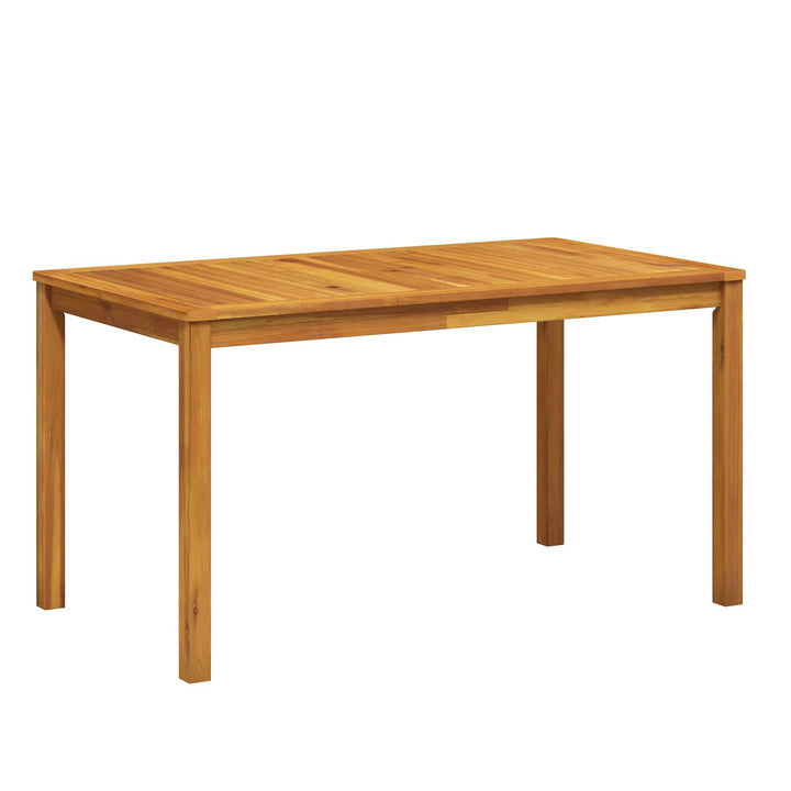5-Piece Garden Dining Set Naturfarvet Massivt Akacietræ
