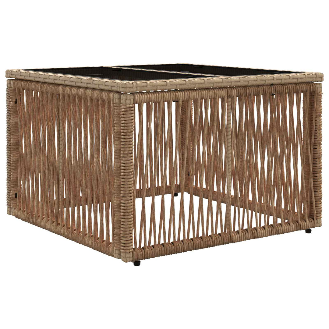 Havesofa Sæt 6 stk. Beige polyrattan