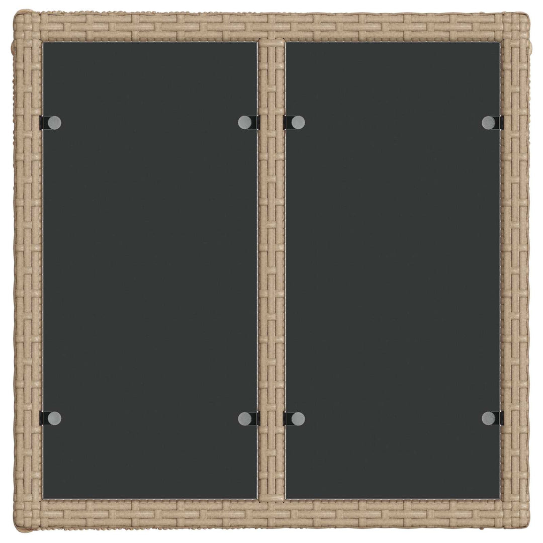Havesofa Sæt 7 stk. Beige polyrattan