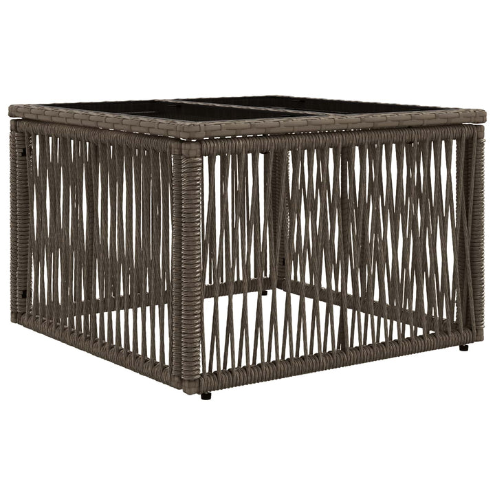 Havesofa Sæt 7 stk. Grå polyrattan